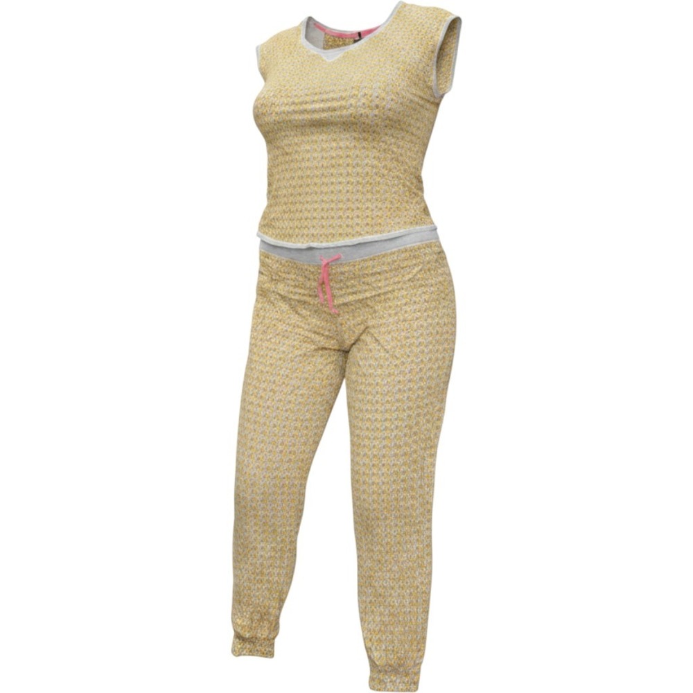 Kensie Women's 2-Piece‎ Printed Pajama Set Short Sleeve Top & Joggers 1X  Lounge